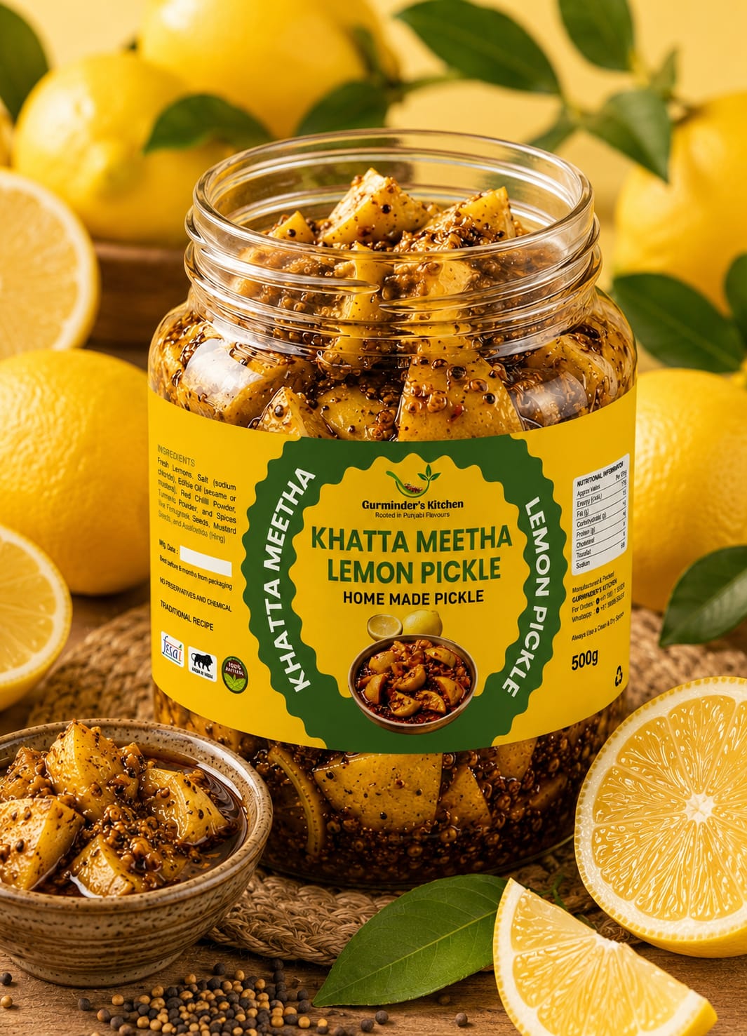 Khatta Meetha Lemon Pickle