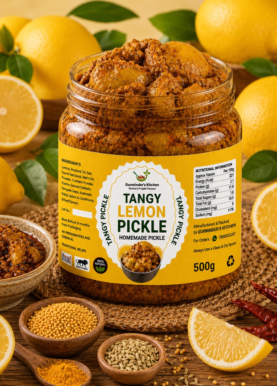Tangy Lemon Pickle